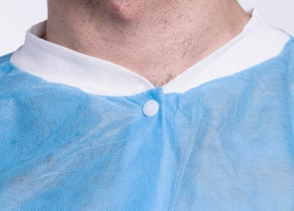 یکنواخت پرستار با کیفیت بالا PP بافته نشده کت آزمایشگاه کوتاه