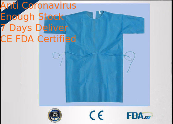 Non Woven Disposable Isolation Gown Biodegradable For Clean Room / Research Lab