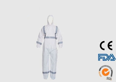 نوع 5 6 پوشش PPE یکبار مصرف با مچ دست الاستیک / کمر / مچ پا