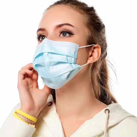 Healthy Breathing Custom Hospital Masks , Blue Disposable Mask Comfortable Fit