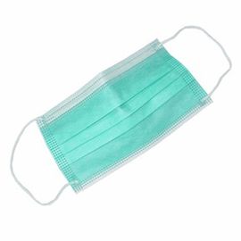 Safe Breathable Disposable Medical Face Mask Green Color For Nail Salons