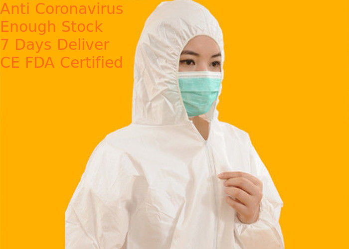 Fire Retardant Non Woven Coverall Eco Friendly For Painters / Decoration Workers
