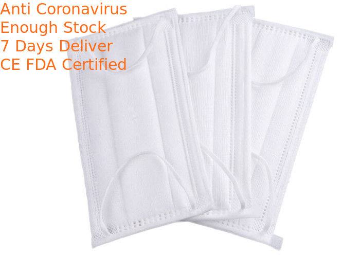 Anti Foaming Disposable Face Mask White Color  Weight 2.9 - 3,2g PP Material