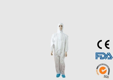 چین روکش PPE یکبار مصرف دوستانه با محیط زیست با بسته شدن جلوی زیپ کارخانه