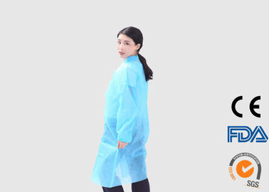 لباس مجلسی پزشکی یکبار مصرف آستین بلند ، کتهای آزمایشگاهی یکبار مصرف غیر بافته