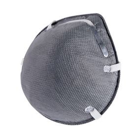 چین ماسک فنجان خاکستری رنگ FFP2 دارای سایز 132 * 115 * 47 میلی متر لاتکس رایگان کارخانه
