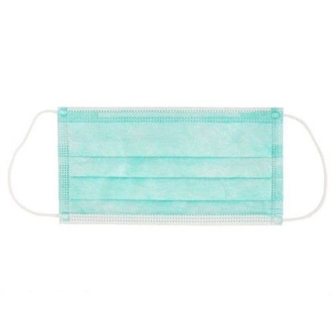 Safe Breathable Disposable Medical Face Mask Green Color For Nail Salons